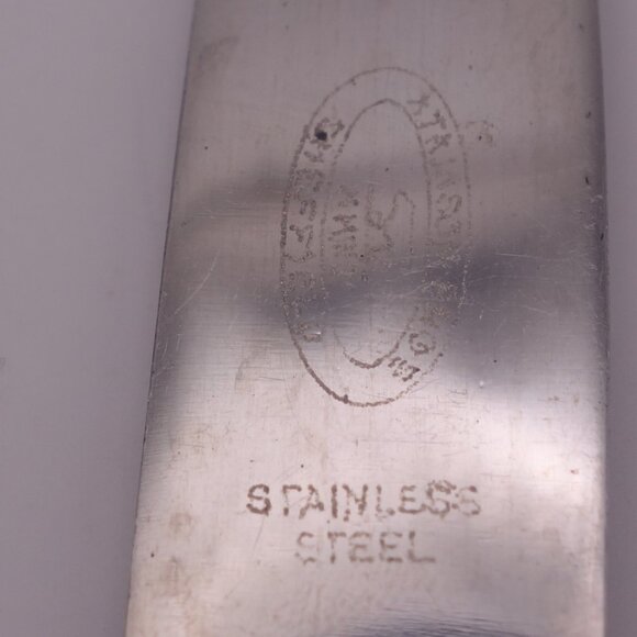 Set of Two(2) Atkinson Bros Sheffield Stainless Steel Butter Knives - Picture 11 of 12